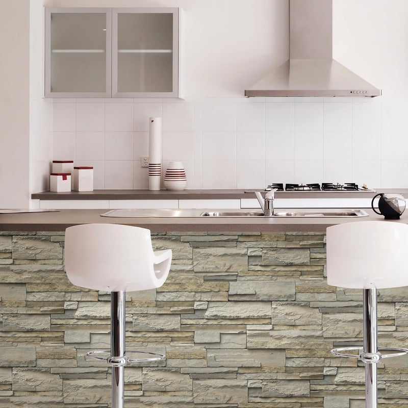 NuWallpaper NU2675 Slate Peel & Stick Wallpaper, Neutral - Image 3